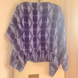 Obey Women’s Poncho in Southwestern Aztec print - Size XS/S